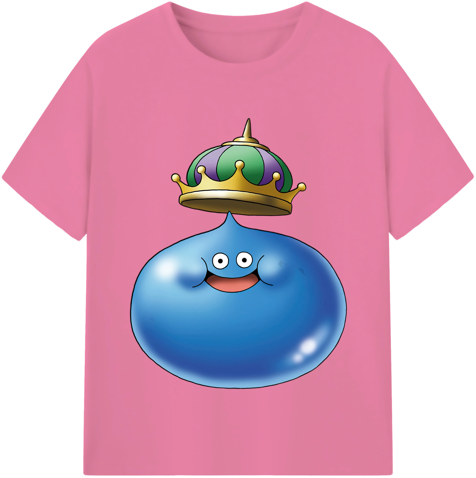 （画像用） ドラゴンクエスト Doragon Kuesuto Dragon Quest 綿100％半袖Tシャツ（フロントプリント）